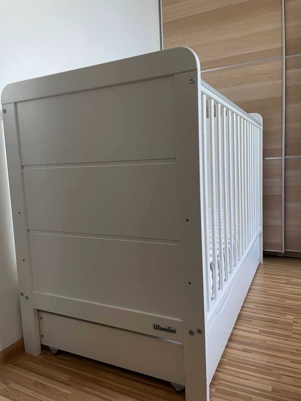 Łóżeczko Woodies Modern Cot 120x60 dla dzieci 0-3 lat