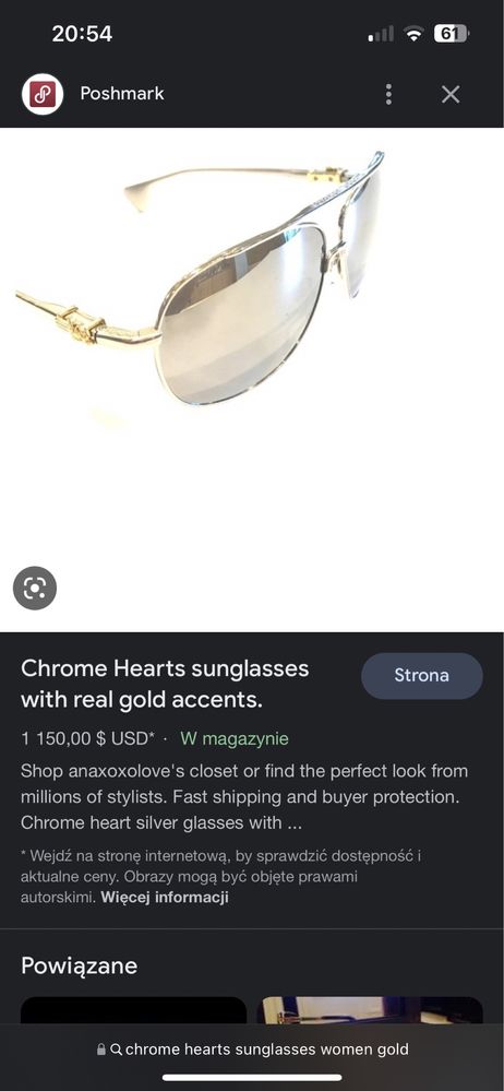 Okulary eksklusywnej marki Chrome Hearts