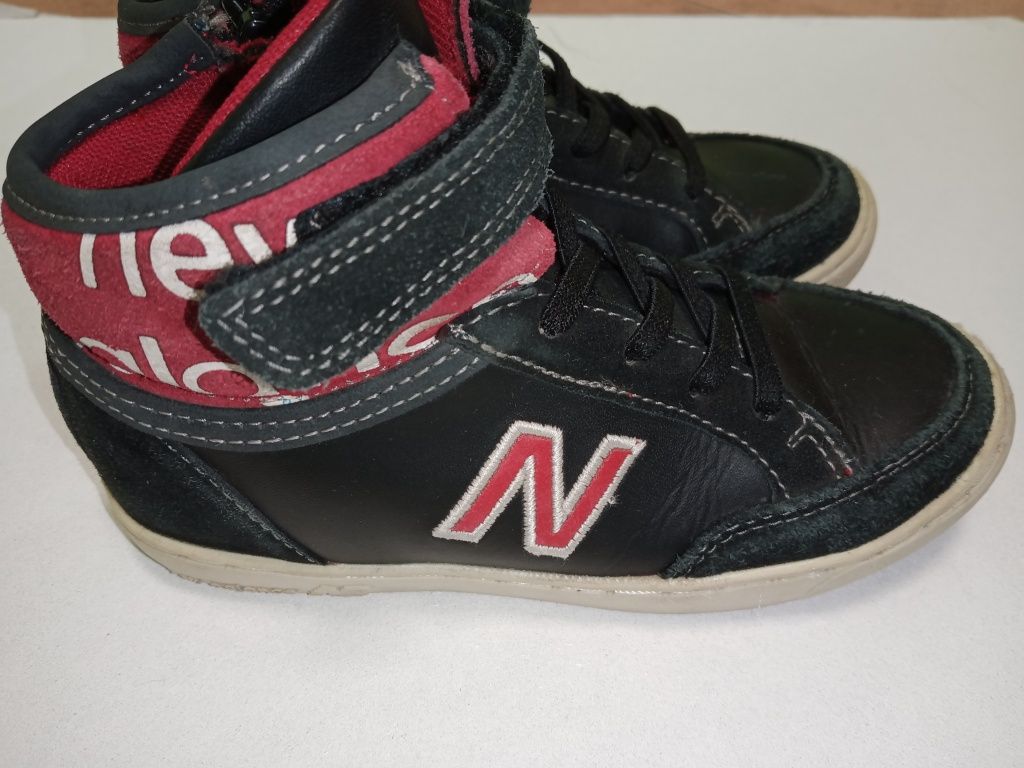 NB New Balance r.30 skórzane adidasy, wysokie trampki, na rzep.