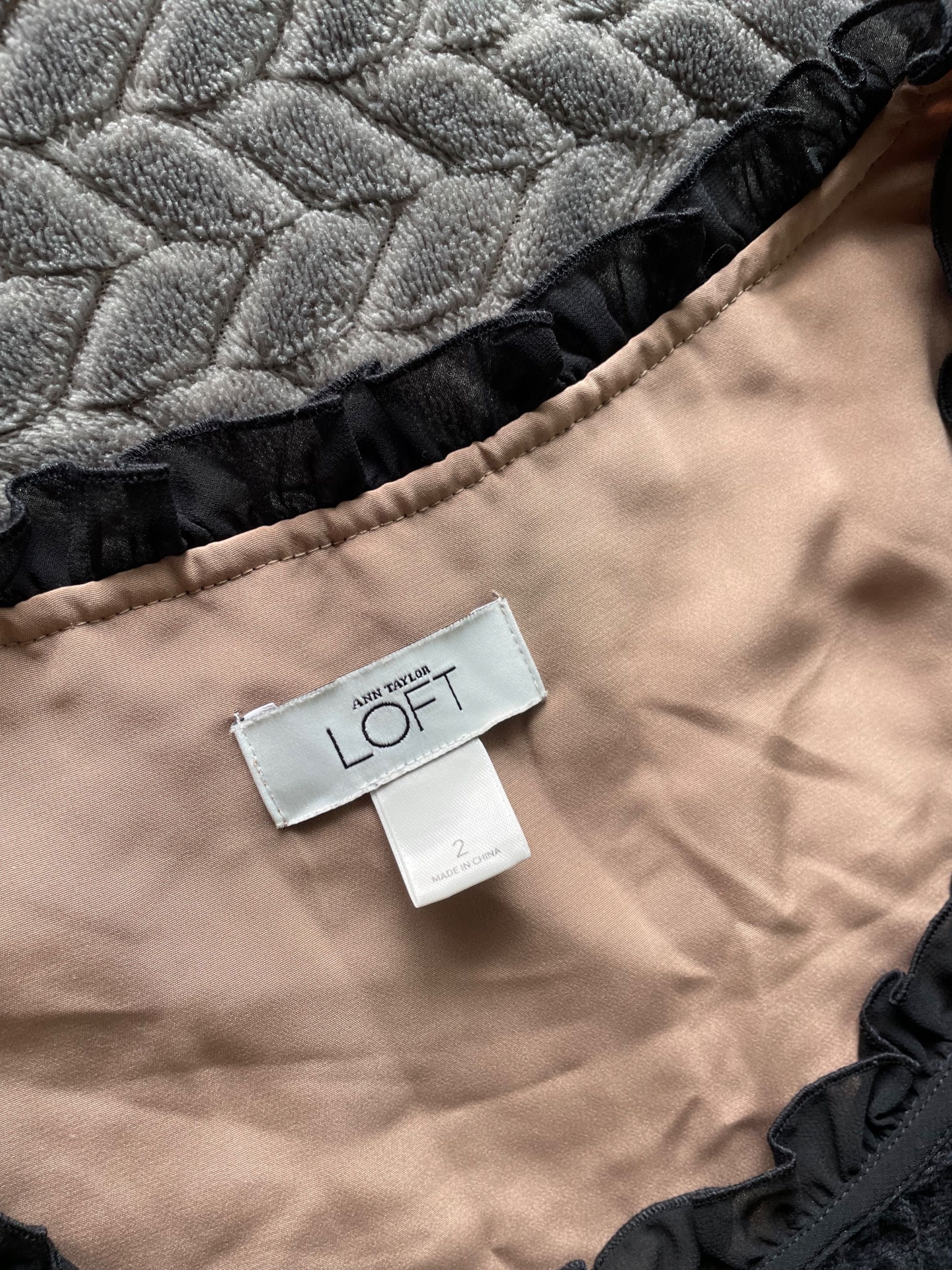 Ann Taylor LOFT koronkowa sukienka oversize 2 36 S