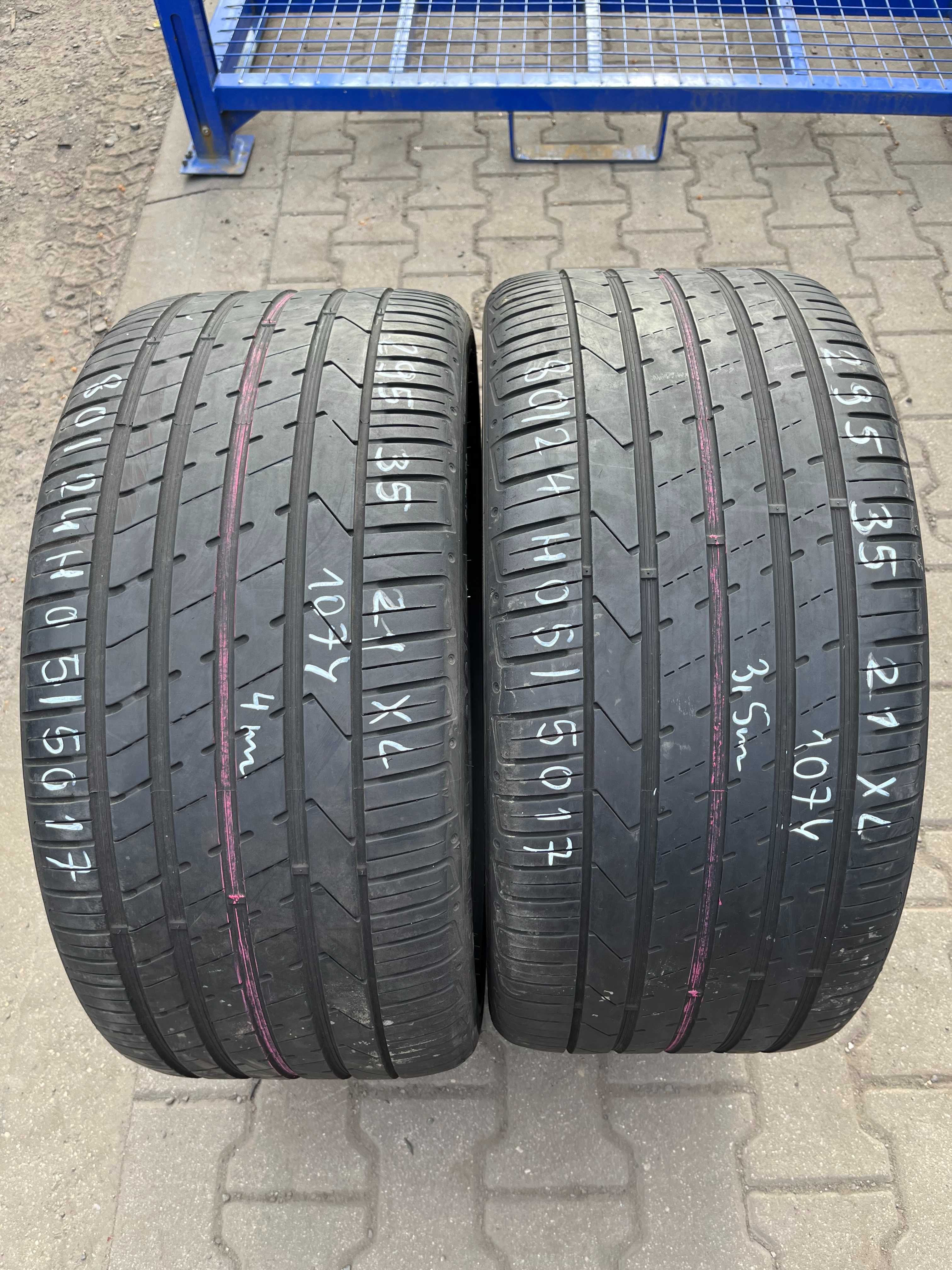2 opony używane 295/35R21 XL 107Y Hankook Ventus S1 evo 2