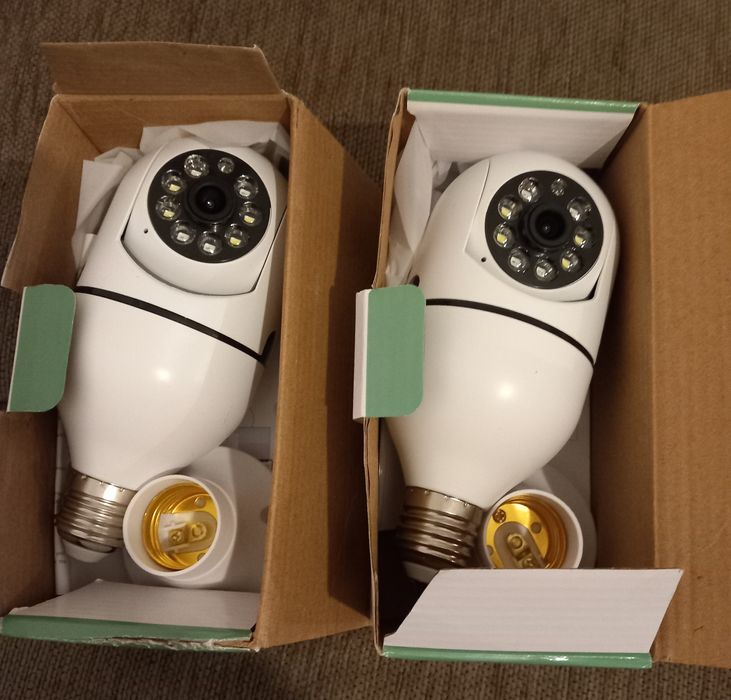 Duas Câmaras GERTIZ com Lâmpada Sem Fio Smart 360