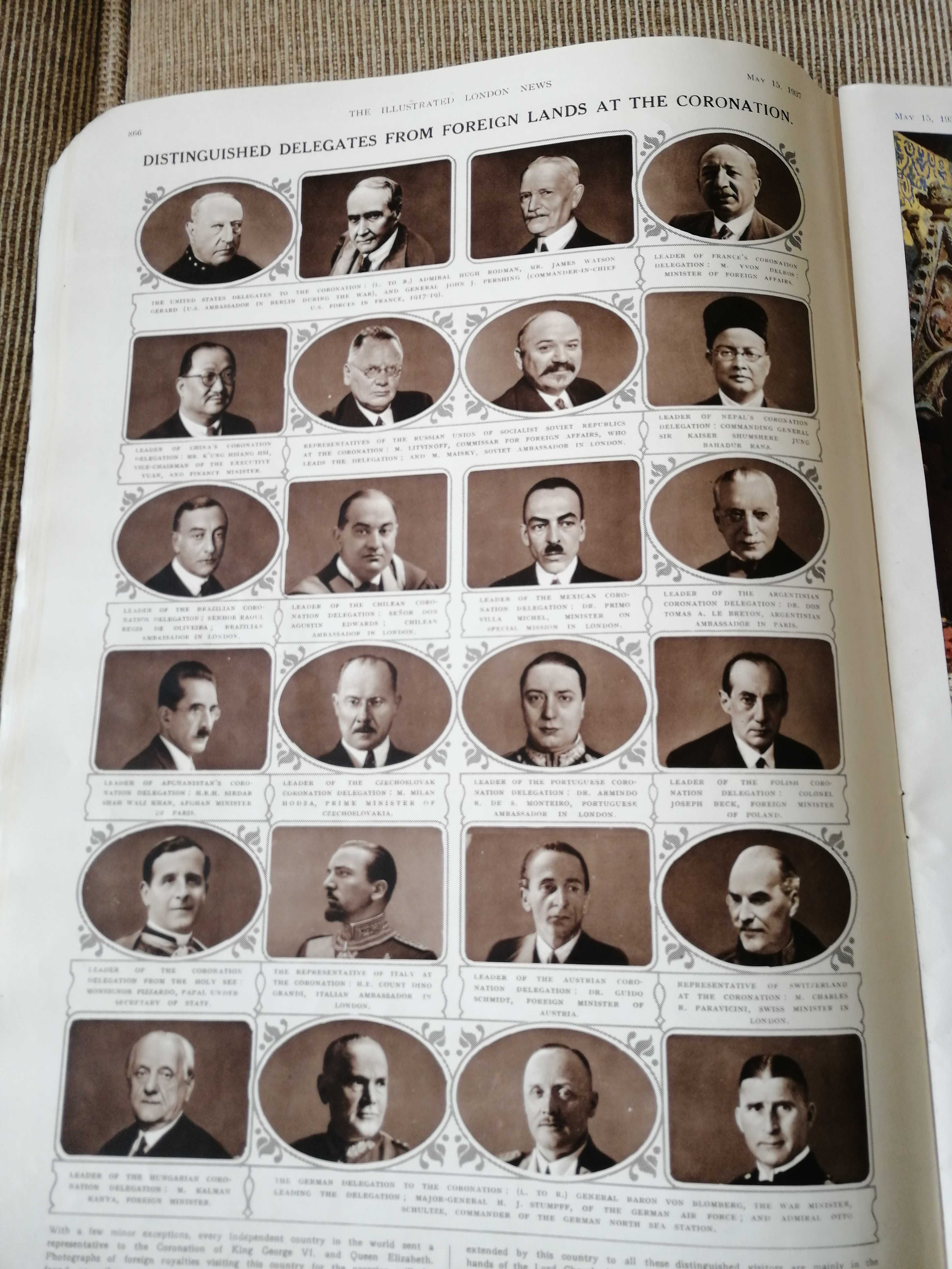 Revistas de 1937 e 1929 The Illustrated London News e ABC