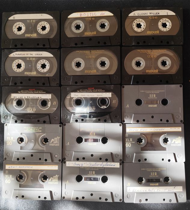 Używane kasety chrom Maxell