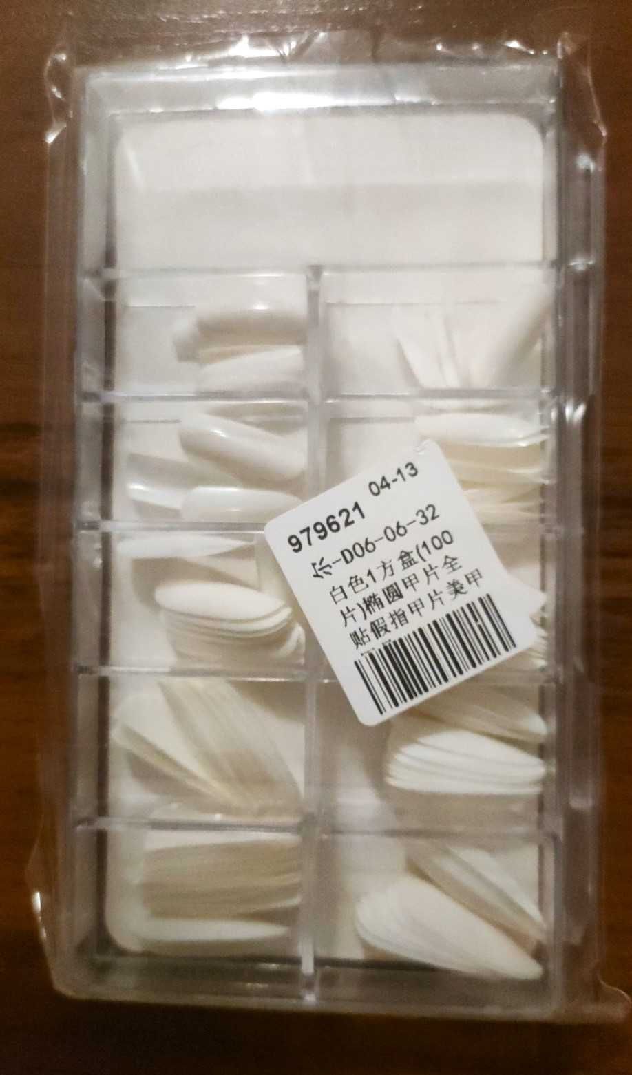 Zestaw Tipsy,Szablony do Paznokci Mleczne 100 szt. "Professional Nail"