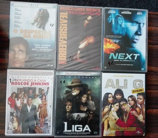 Filmes DVD NOVOS (alguns selados), abertos como novos, usados c novos