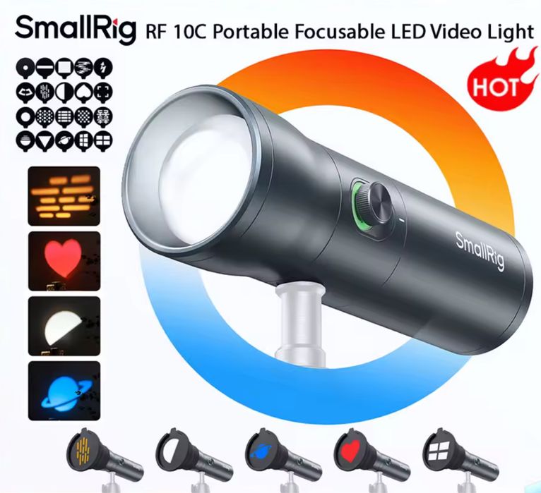ФотоЛіхтар  SmallRig RF 10C RGB оригінал, 7500 мА·год, відеосвітло