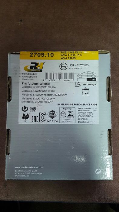 Тормозные колодки RH Brake Pads 2709.10