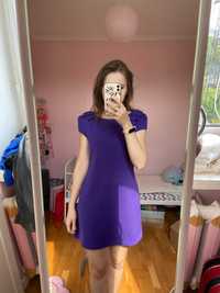 Фіолетова сукня з бантиками розмір S