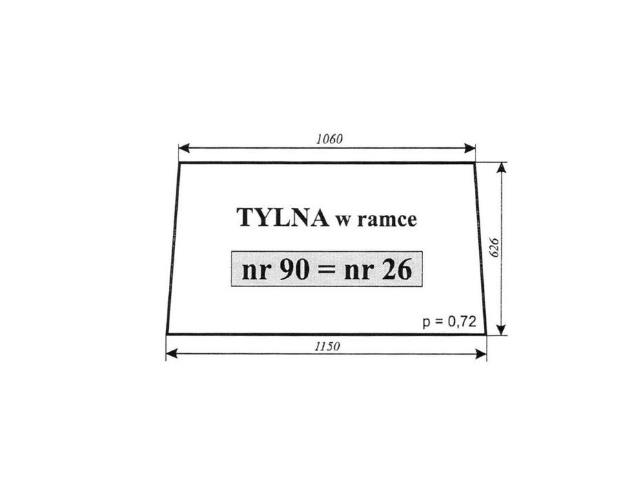 szyba tylna c-385 26