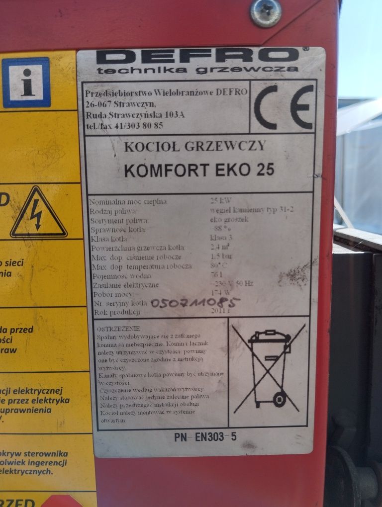 Części do pieca Defro