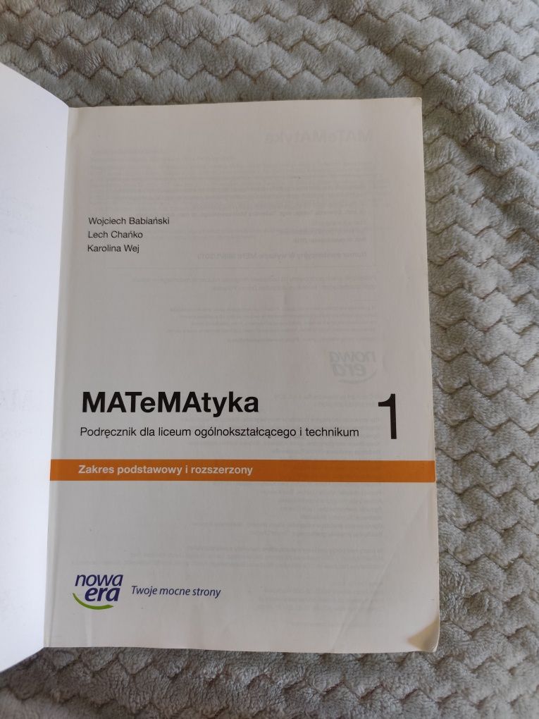 Matematyka 1 Nowa Era zakres podstawowy i rozszerzony