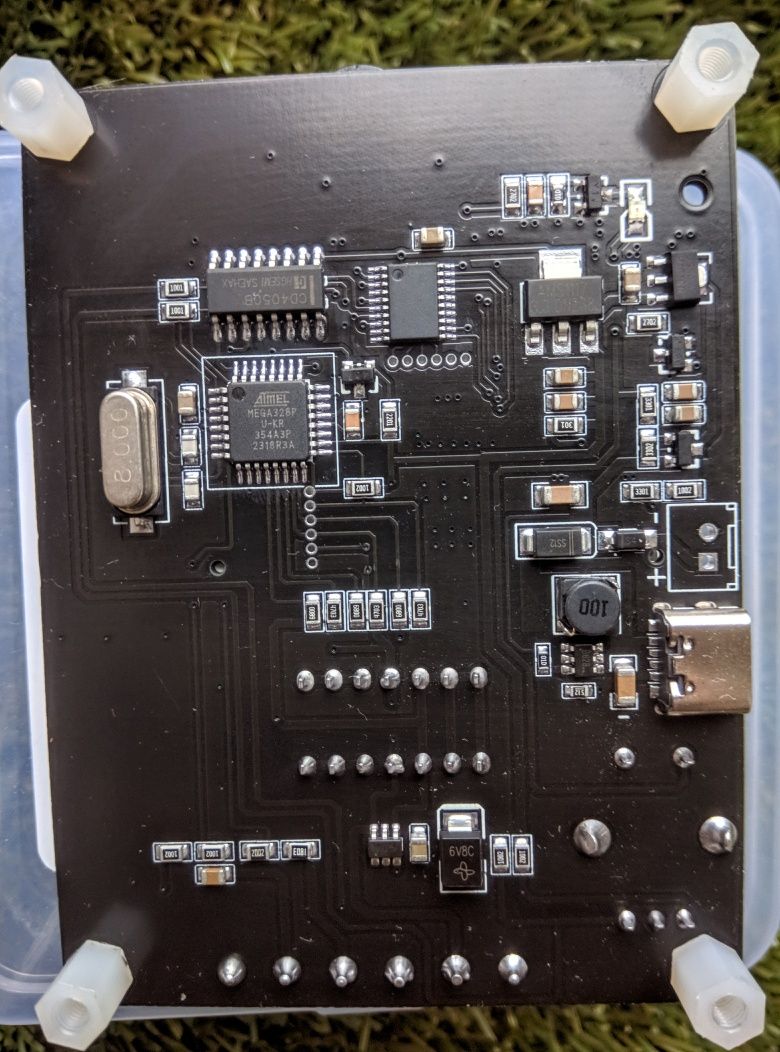 Тестер ESR,  электронных компонентов GM328A BGR USB Type-C  Mega328P