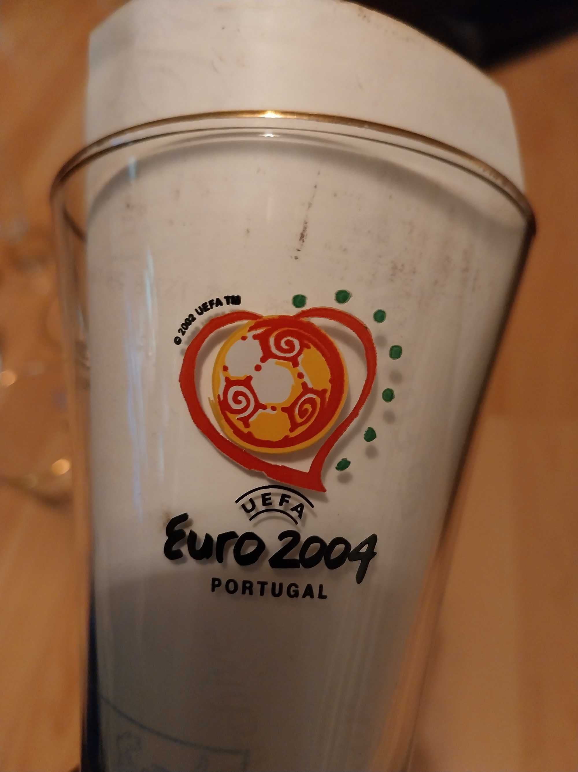 Edição limitada EURO 2004  - 5 copos imperial 20 cl como novos (Carls