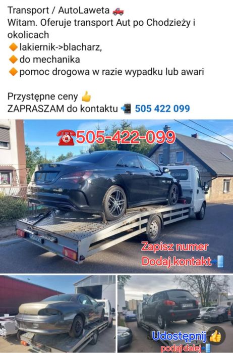 Transport AutoLaweta Pomoc Drogowa Laweta Usługi Transportowe Holowani