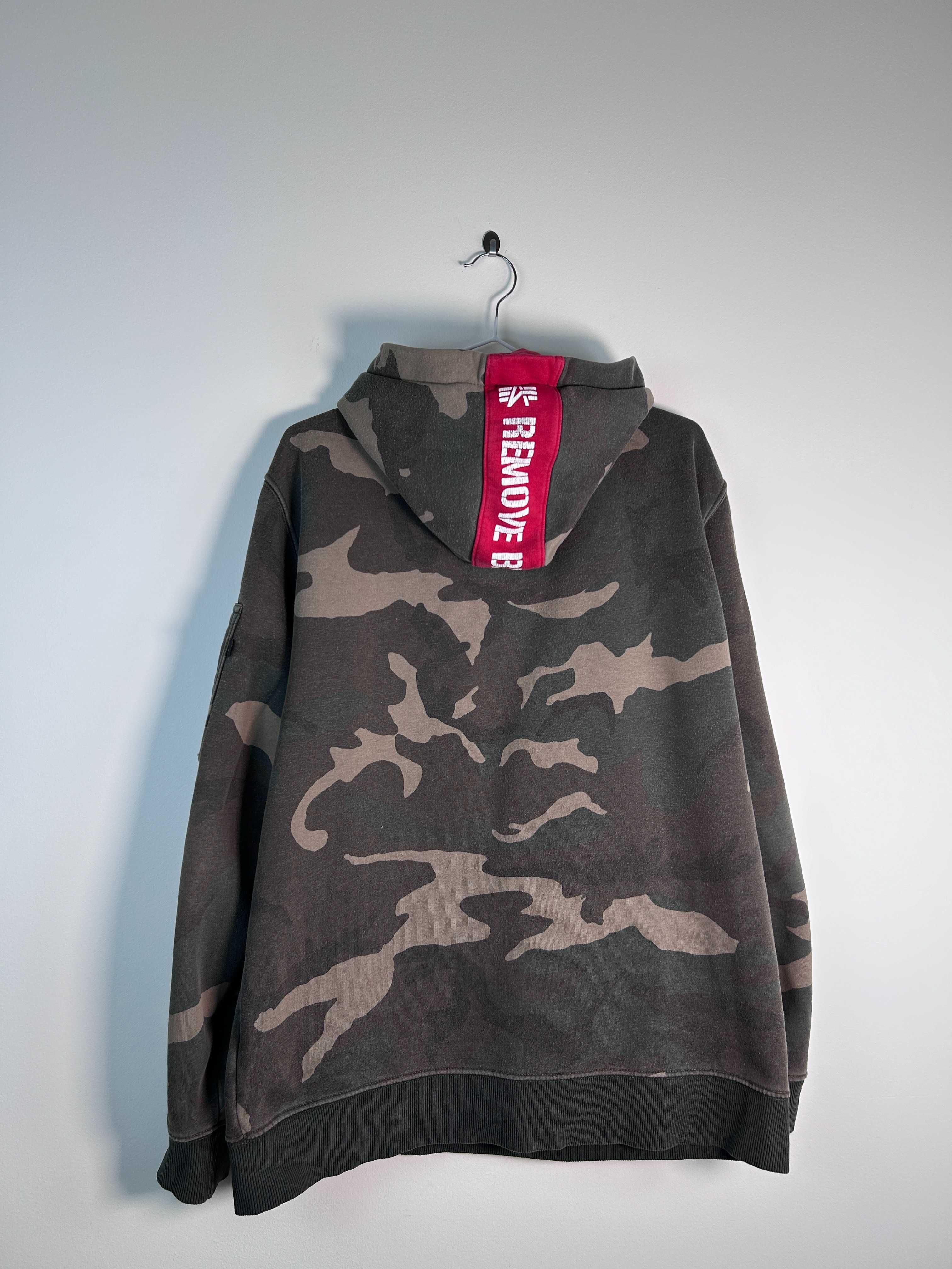 Alpha Industries Military Khaki Faded Hoddie