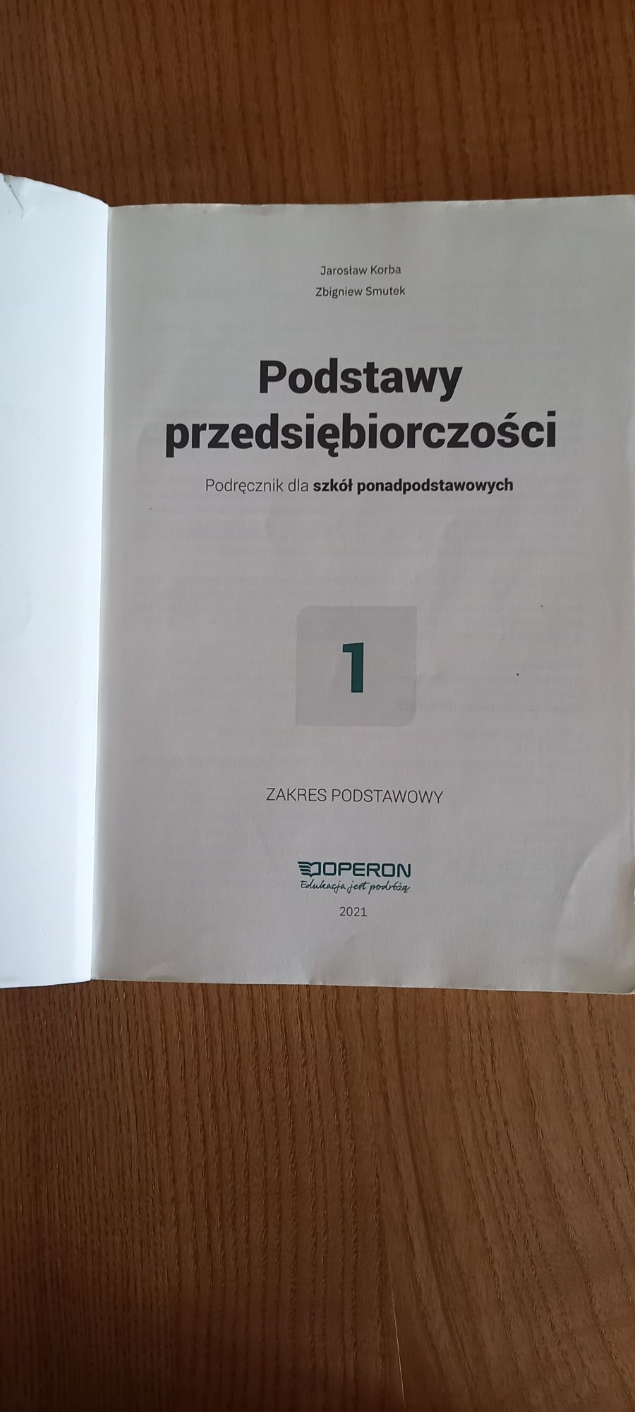 Podstawy przedsiębiorczości 1 podręcznik