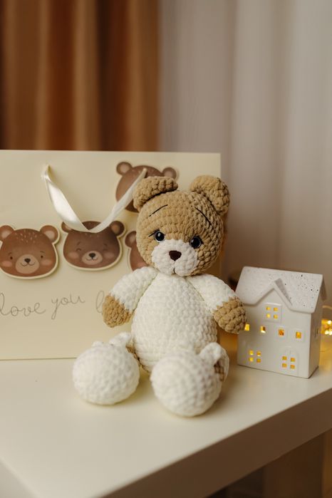 Вʼязані іграшки для малюків, амігурумі, гіпоалергенна пряжа