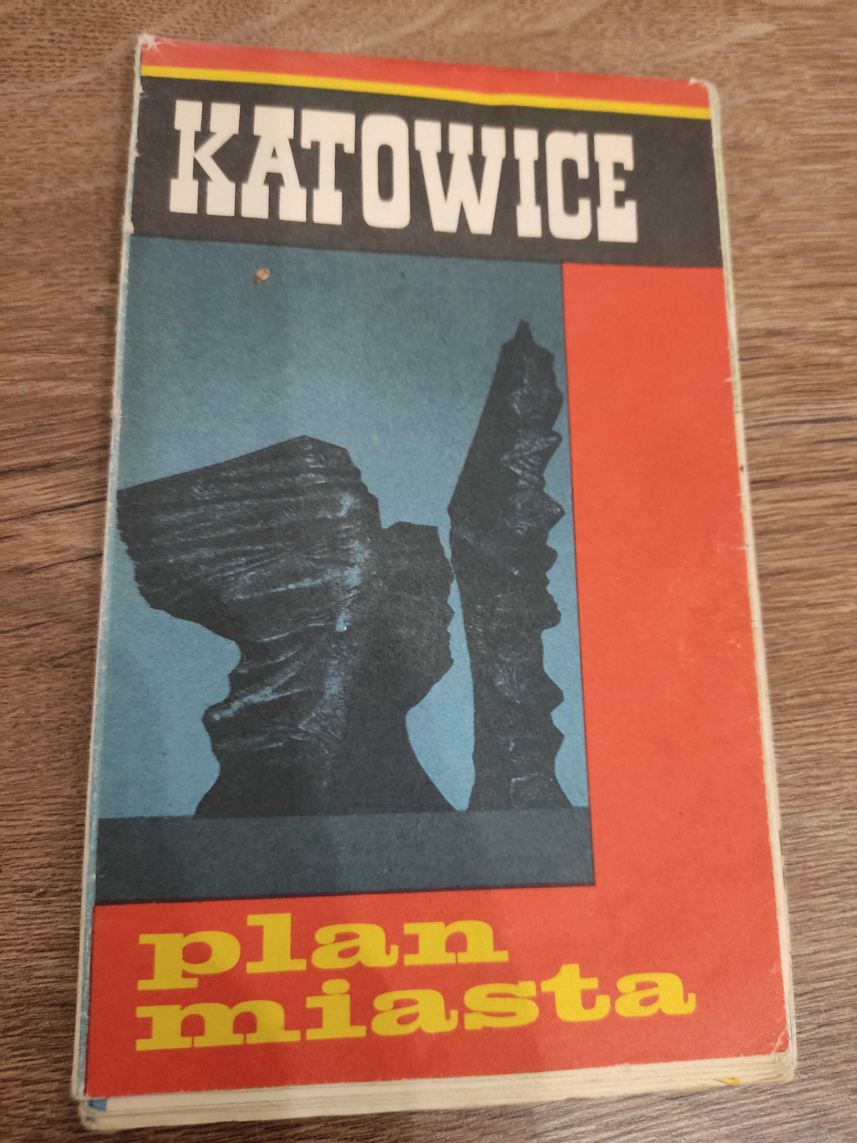 Plan miasta Katowice - mapa z 1978 roku
