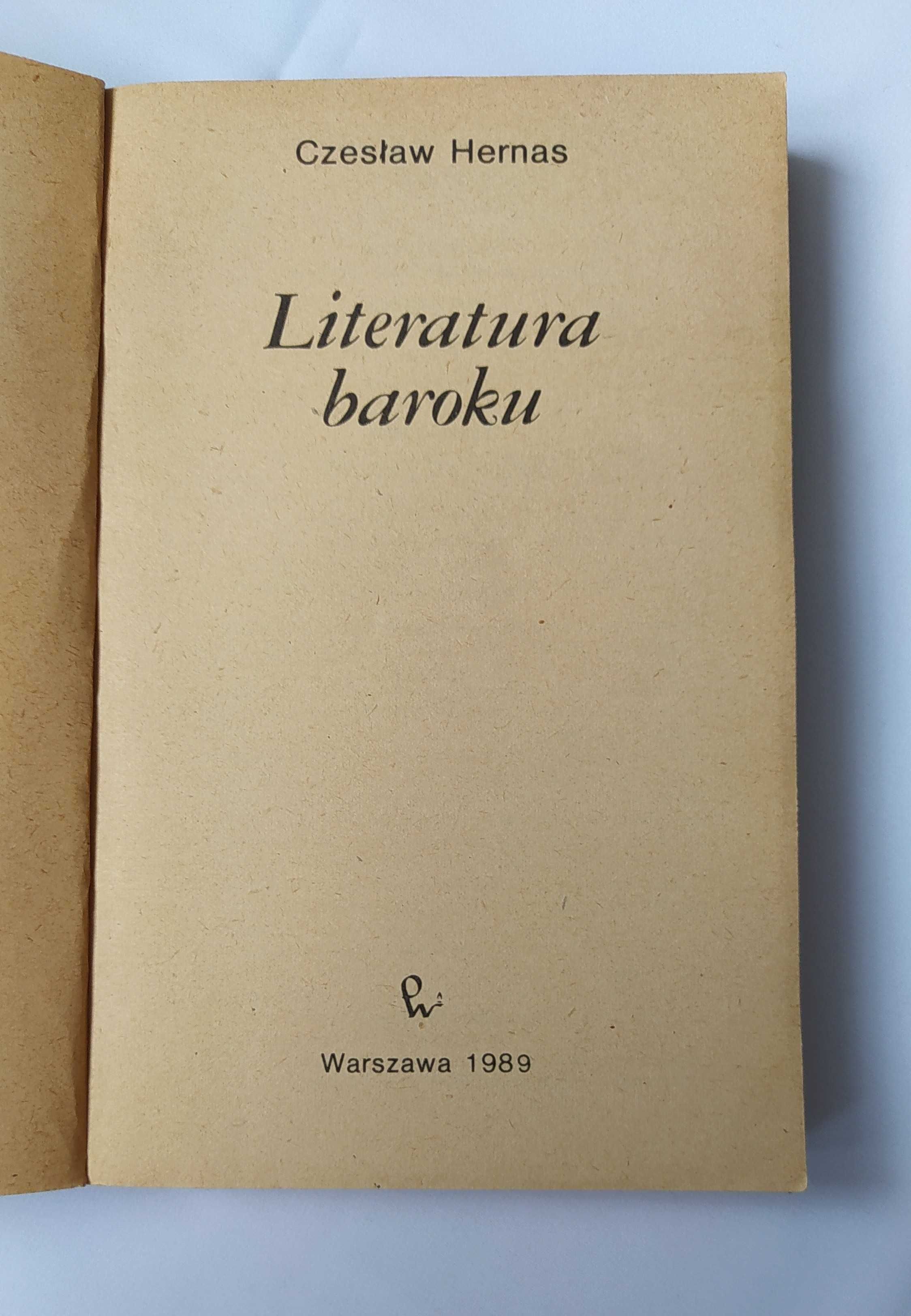 Literatura baroku – Czesław Hernas