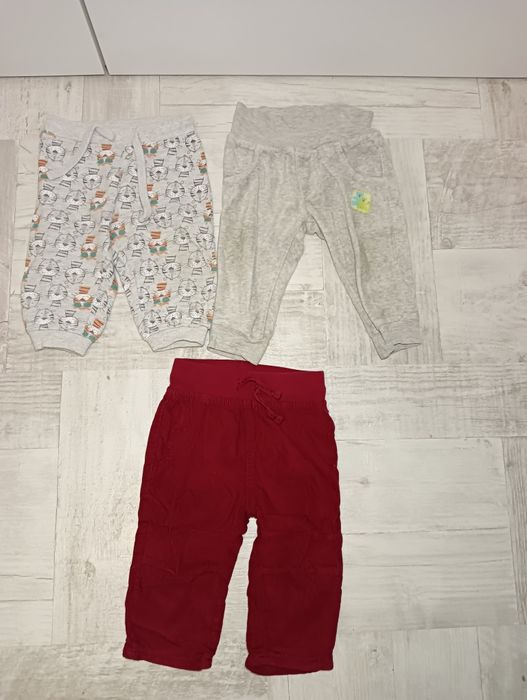Zestaw 3 spodni 68/74