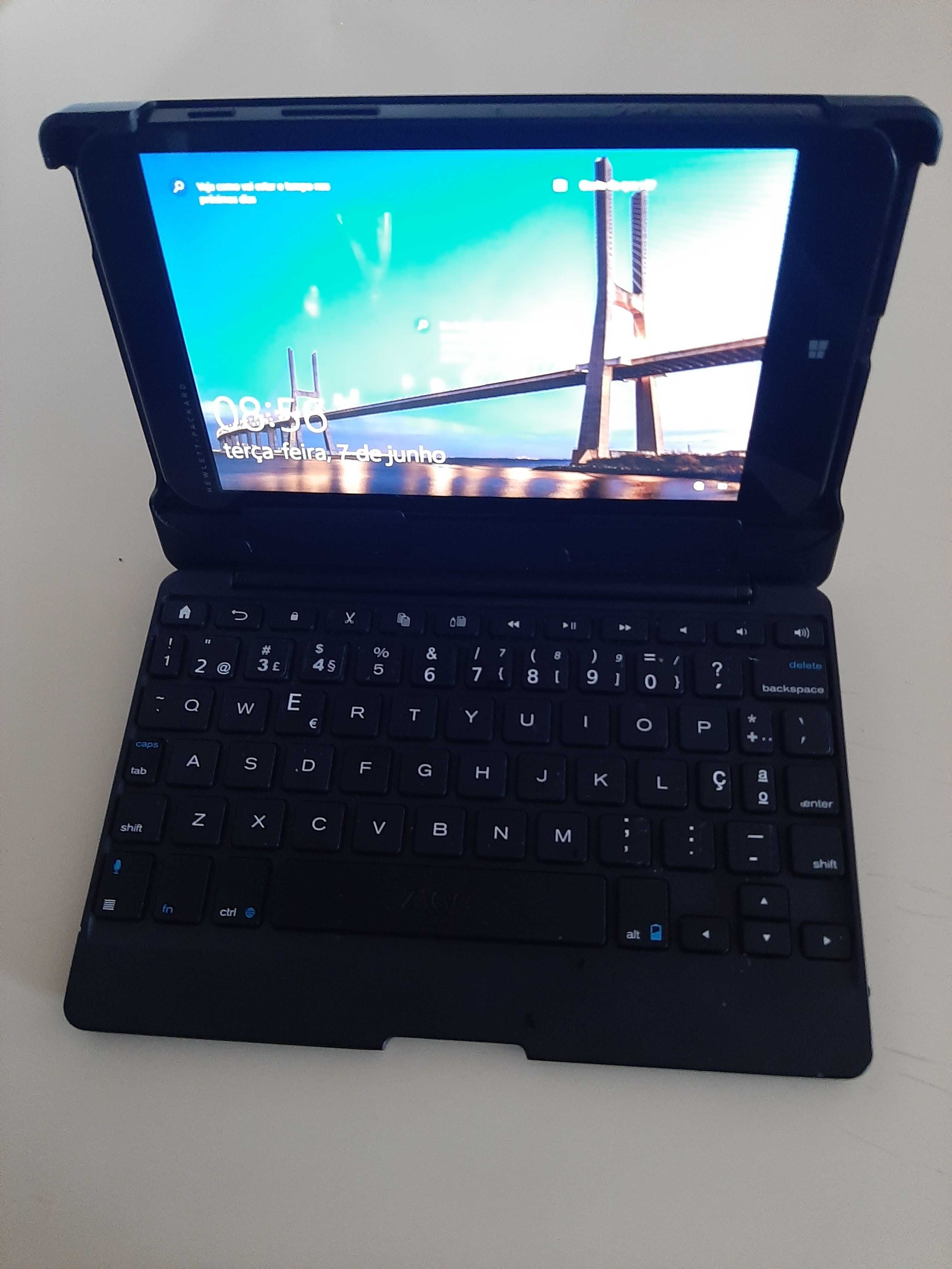 HP Stream 7  Windows 10 com teclado