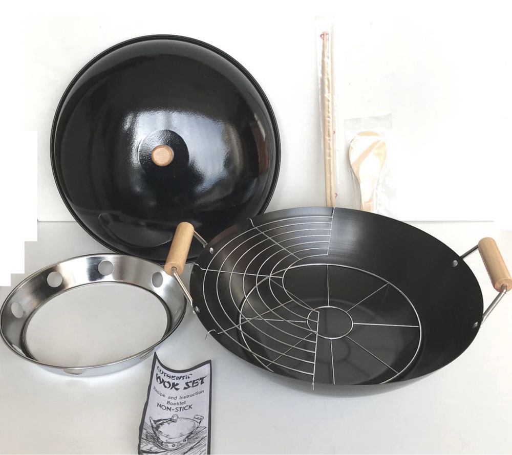 Chinese wok set кастрюля набір для приготування страв китайської кухні