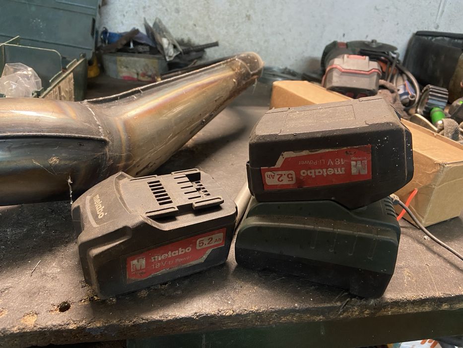 Baterias e carregador Metabo 18v 5.2A