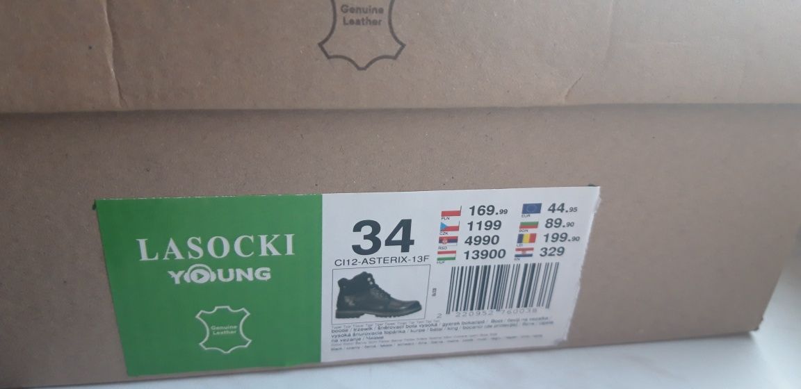 Buty zimowe, trzewiki Lasocki Young 34