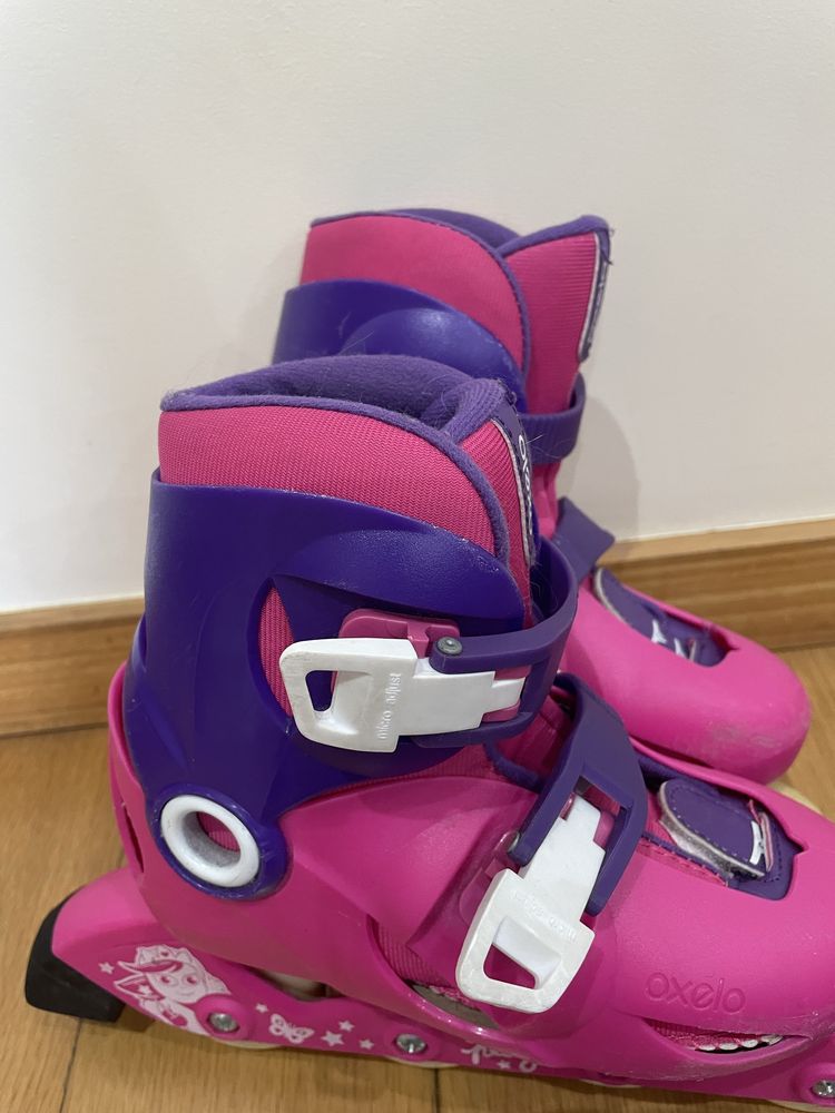 Patins de Criança Rosa Violeta Decathlon.