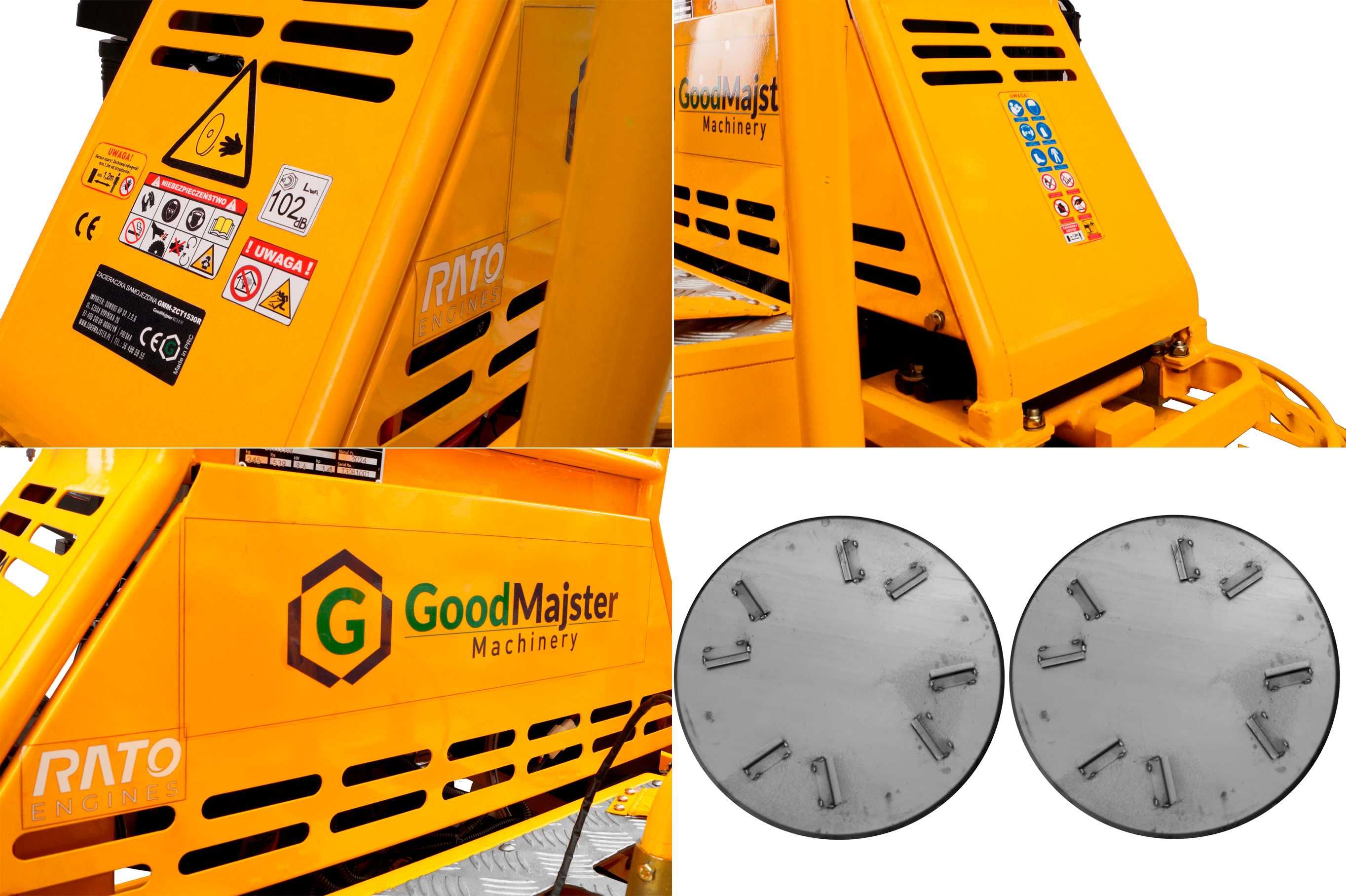 Zacieraczka samojezdna dwutalerzowa do betonu GoodMajster Machinery