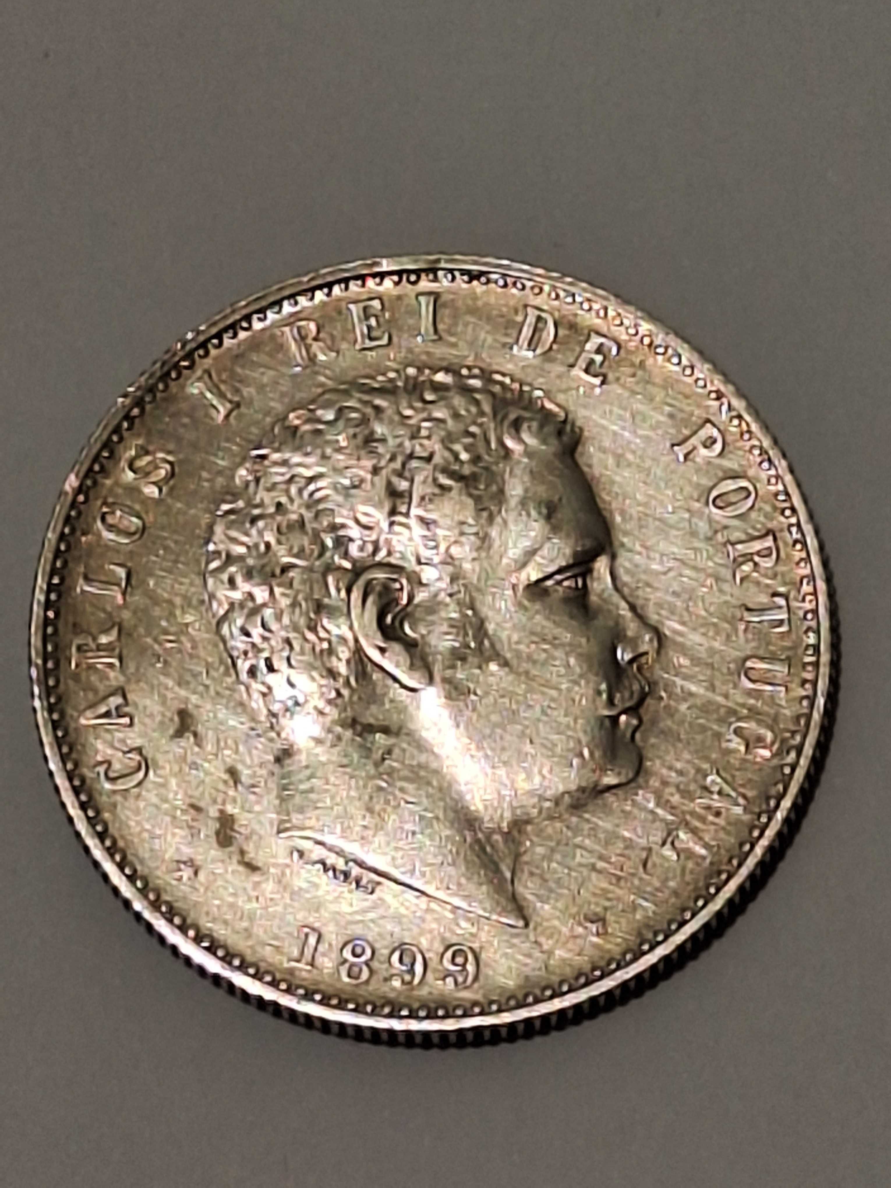 Moeda D Carlos I 1000 reis 1899 (prata)