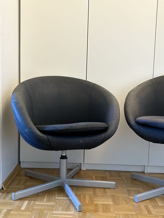 Fotele Krzesła Obrotowe wygodne IKEA Skruvsta Jadalnia Salon