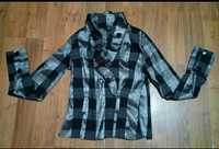 Нарядная блуза женская кофточка блузка серая, размер 42-44