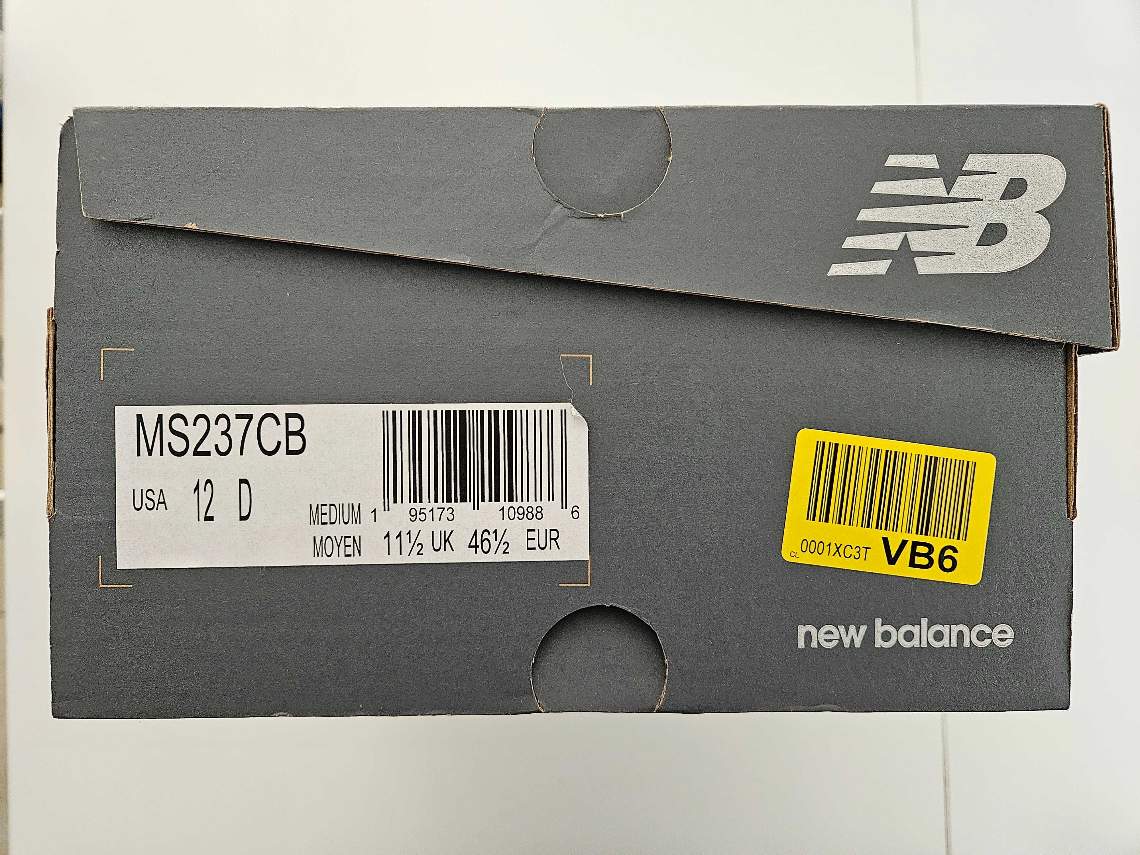 Buty męskie New Balance MS237CB – beżowe rozm. 46.5