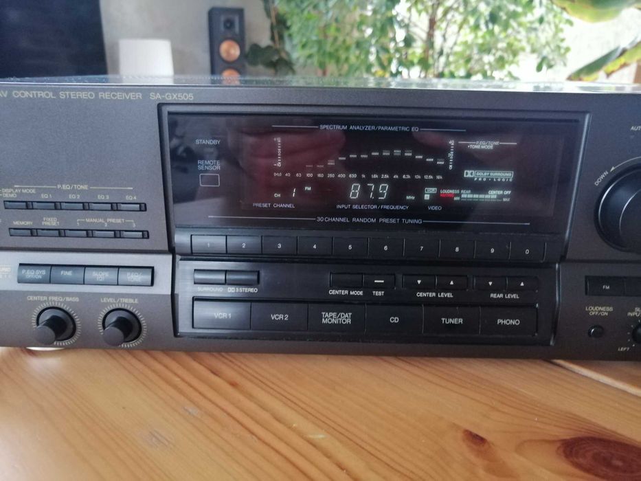 Technics Amplituner SA-GX505 pilot, przewody. Sprawy. Made in Japan