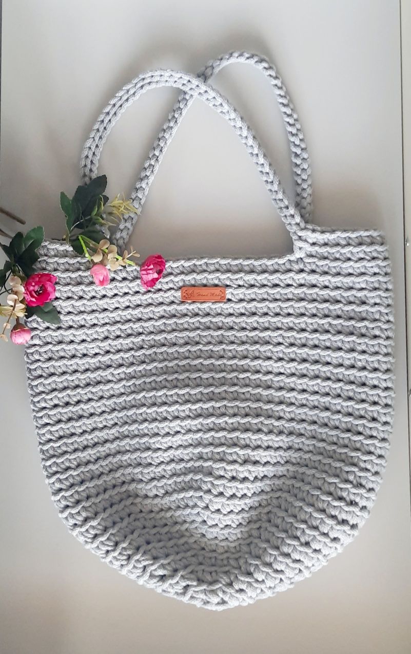 Handmade duża shopperka