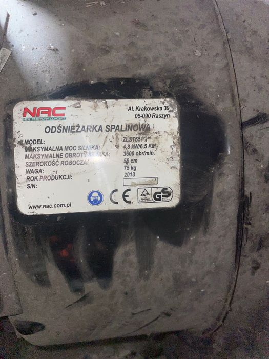 Odśnieżarka spalinowa