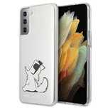 Etui Karl Lagerfeld Choupette Fun na Samsung Galaxy S21+ - przezroczys