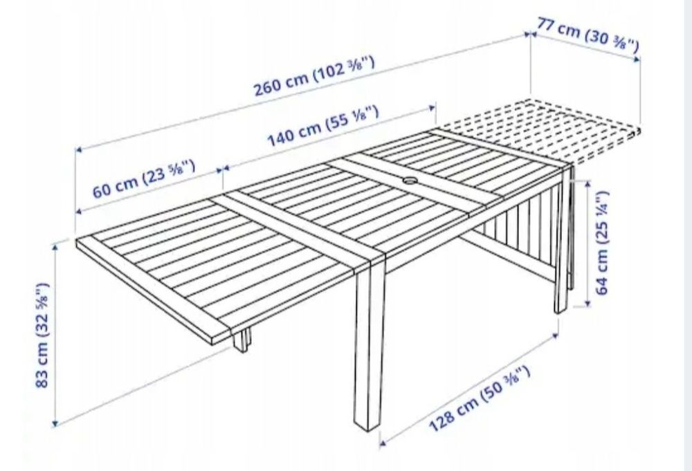IKEA ÄPPLARÖ zestaw stół, krzesła, grill.