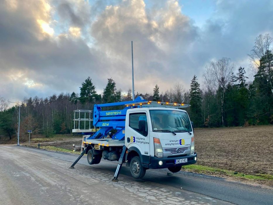 Podnosnik koszowy nissan cabstar 22 m