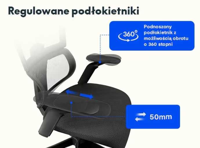 Krzesło Biurkowe Ergonomiczne BS12-PRO (BS12-PRO)