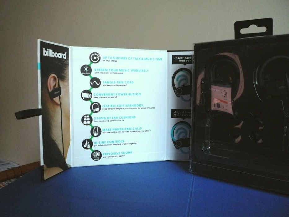 Наушники Billboard Bluetooth Wireless Ear hook Earbuds