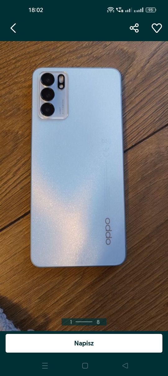 Oppo Reno 6 5G w bardzo dobrym stanie