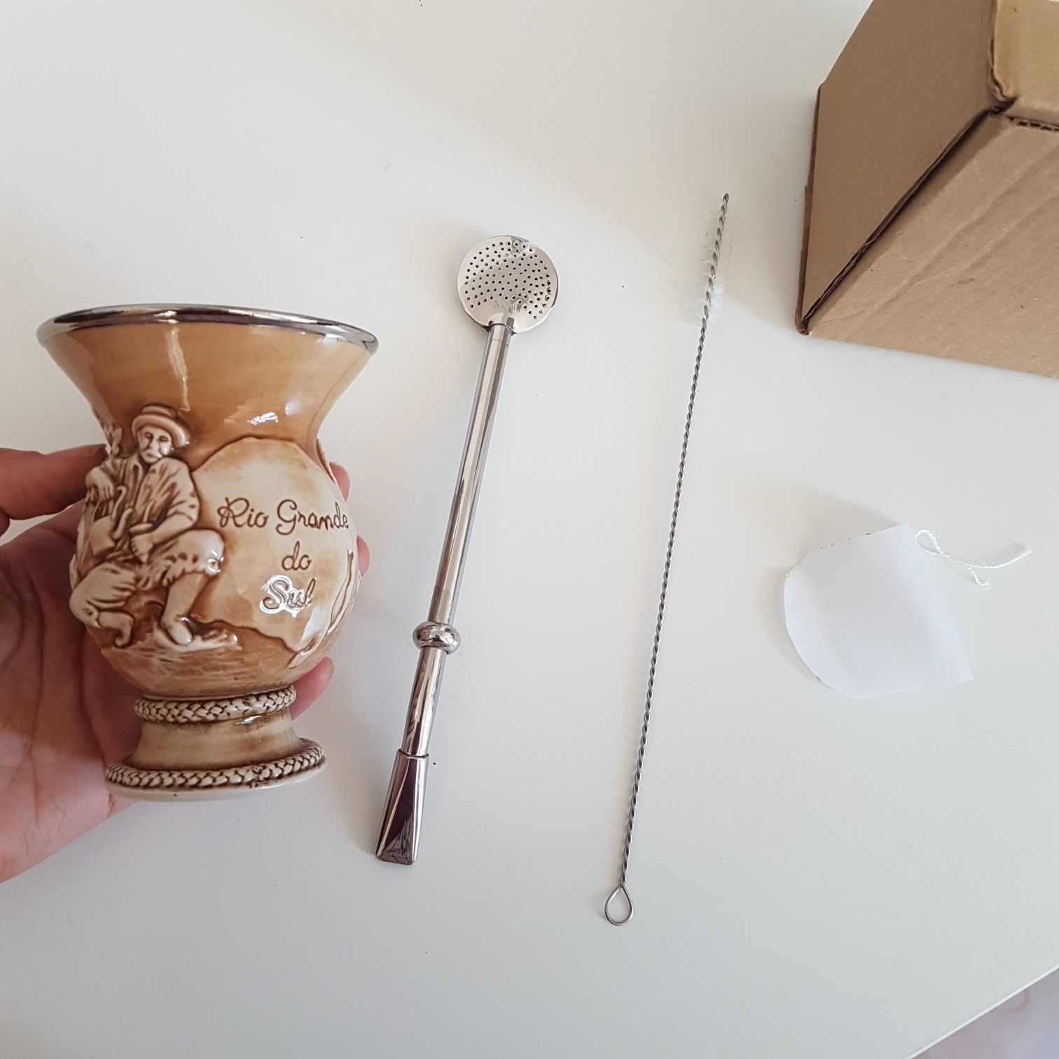 Conjunto bomba e Cuia para chimarrão