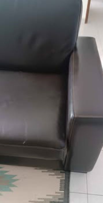 Sofá em pele genuína qualidade luxo