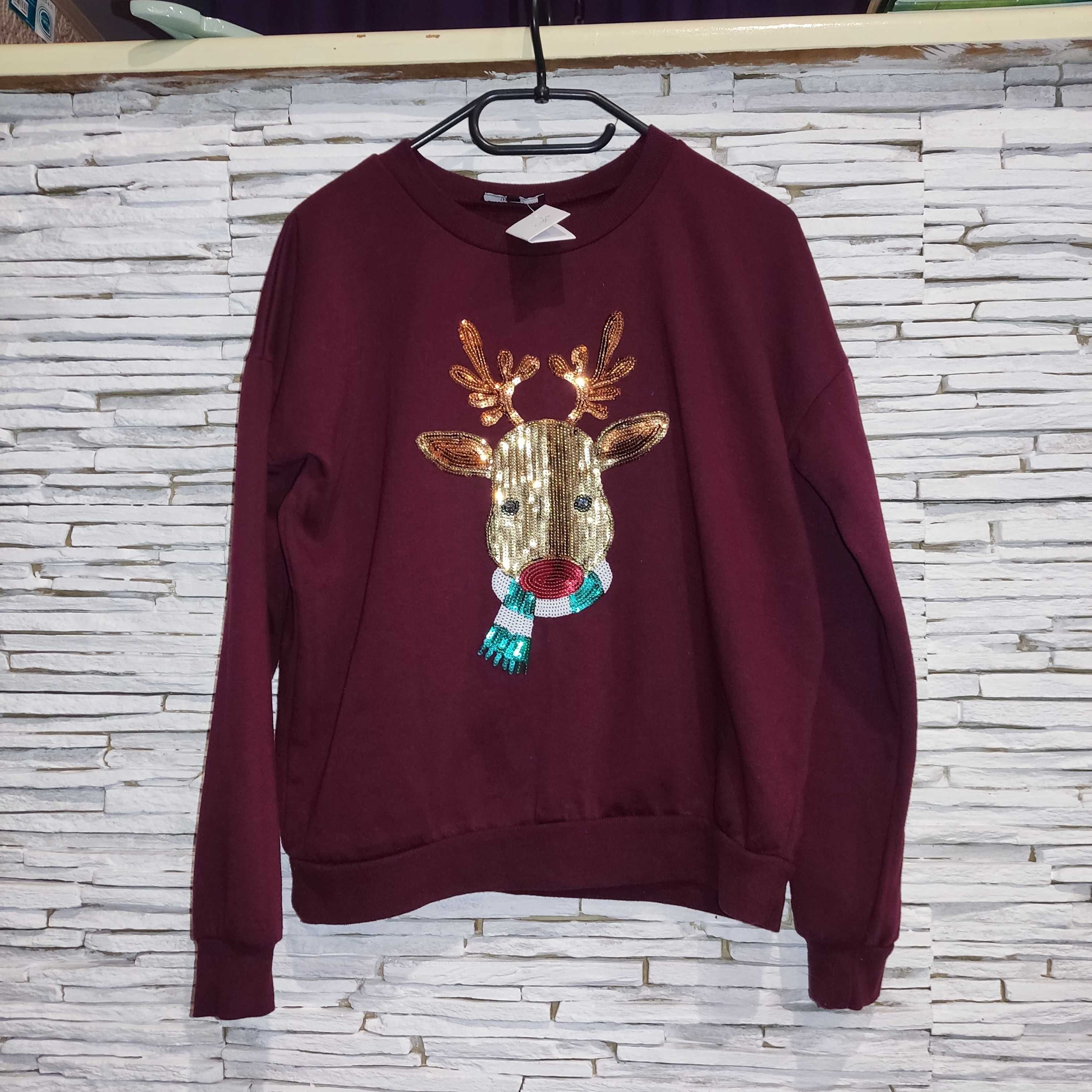 Bluza z jeleniem r.158cm