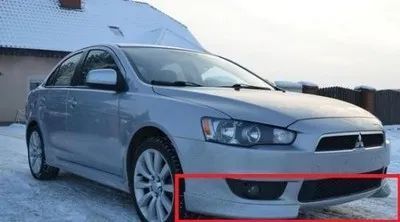 MITSUBISHI LANCER X 10 GTS PRZEDNIE DOKŁADKI ZDERZAKA 2 SZTUKI PODKŁAD