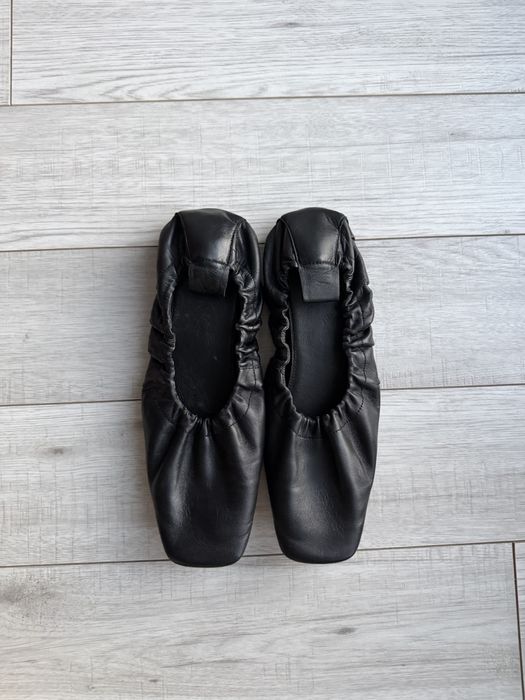 Mango czarne baleriny – skóra naturalna, rozmiar 37 jak nowa