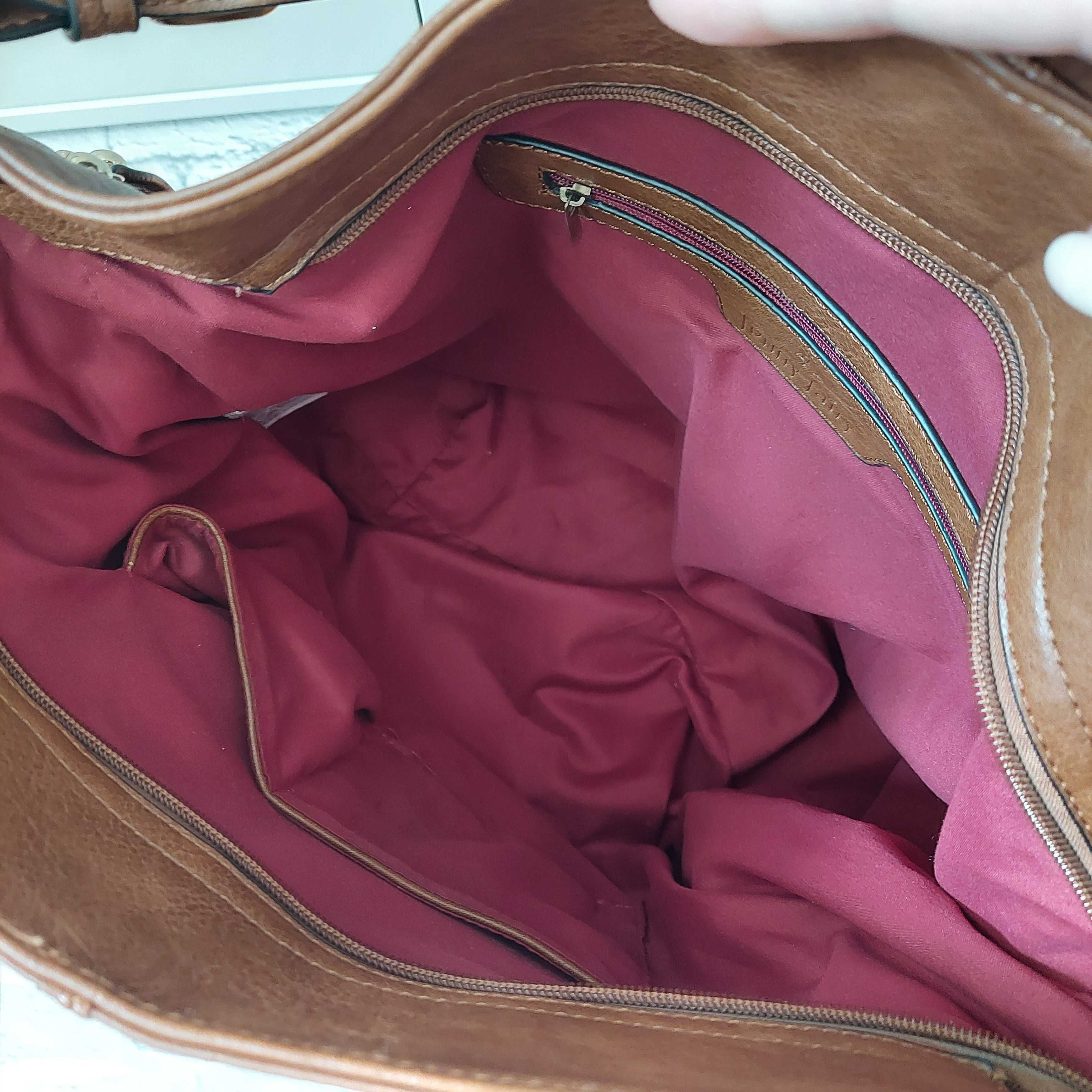 Brązowa torebka CCC Jenny Fairy elegancka do ręki crossbody